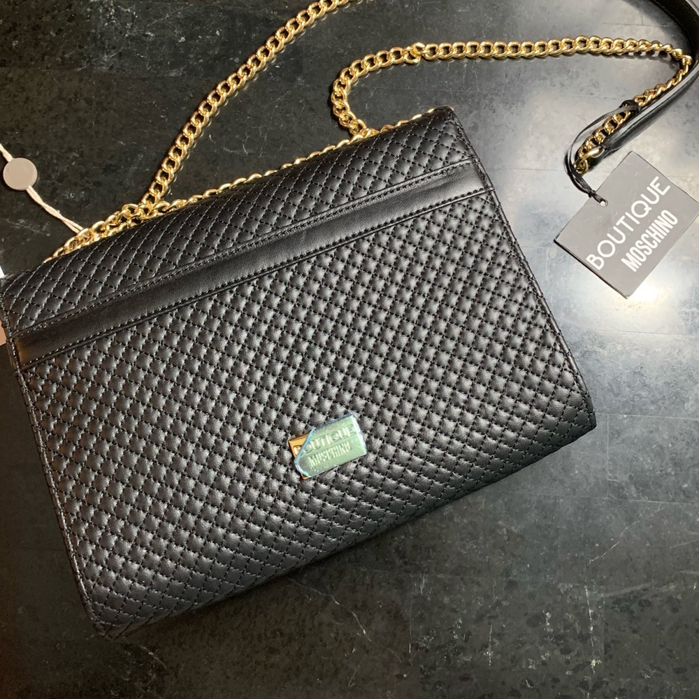 SOLD!! BOUTIQUE MOSCHINO Shoulder Bag NWT - Picture 4 of 16